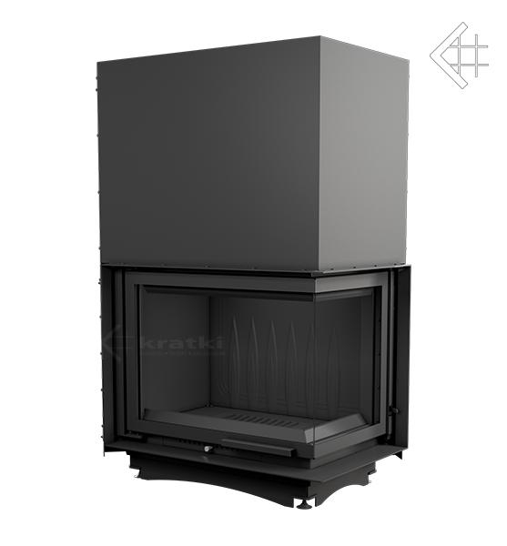 Каминная топка AMELIA 25 правая BS гильотина (цельное стекло)